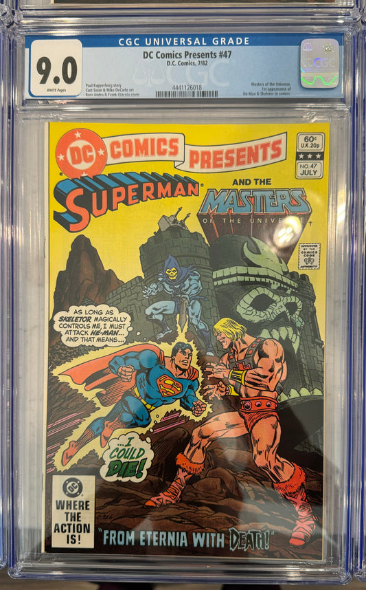Dc Comics Presents #47 CGC 9.0 (DC, 1982) 1st Appearance of He-Man, Skeletor, Masters of the Universe