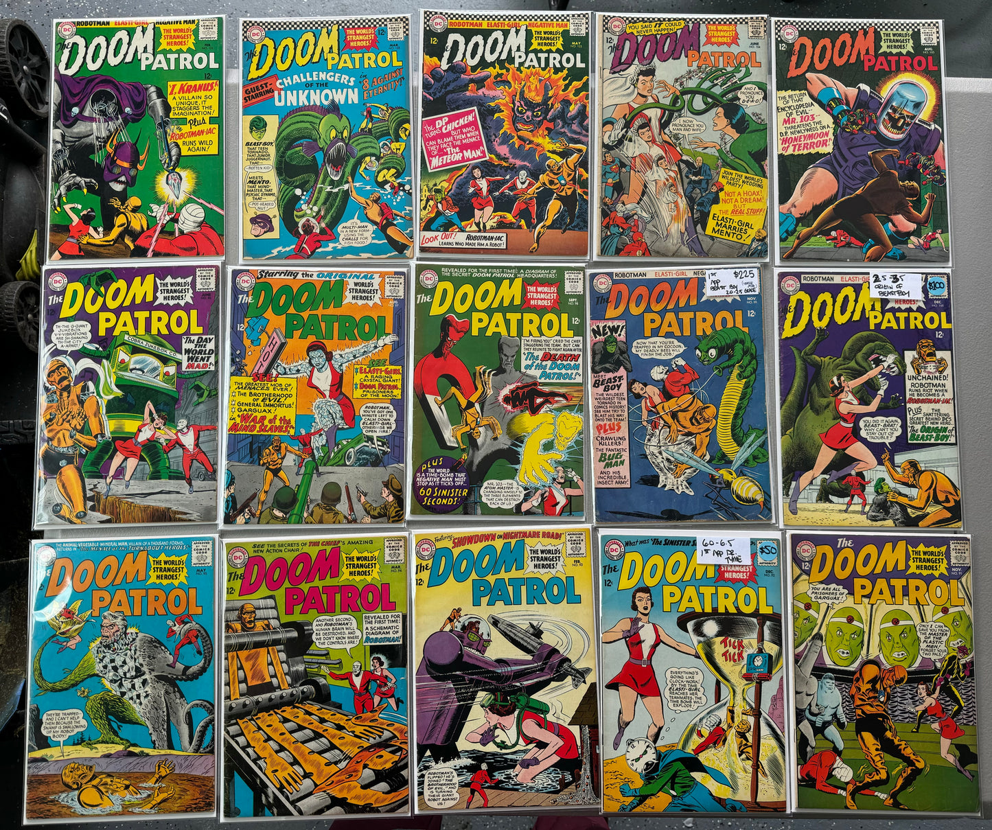 Doom Patrol (DC Comics, 1967) Complete 36 Issue Set 86-121 , See Description