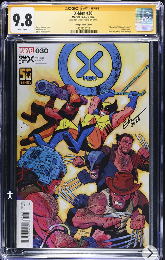 X-Men #30 CGC SS 9.8 Signed By Ethan Young (Marvel, 2024) Variant