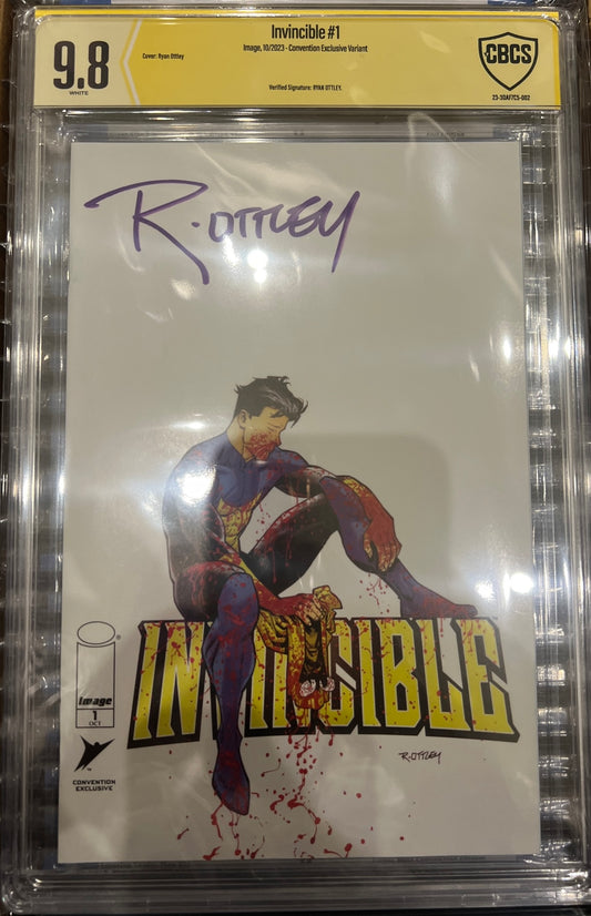Invincible #1 CBCS 9.8 (NYCC Convention Exclusive) Signed by Ryan Ottley
