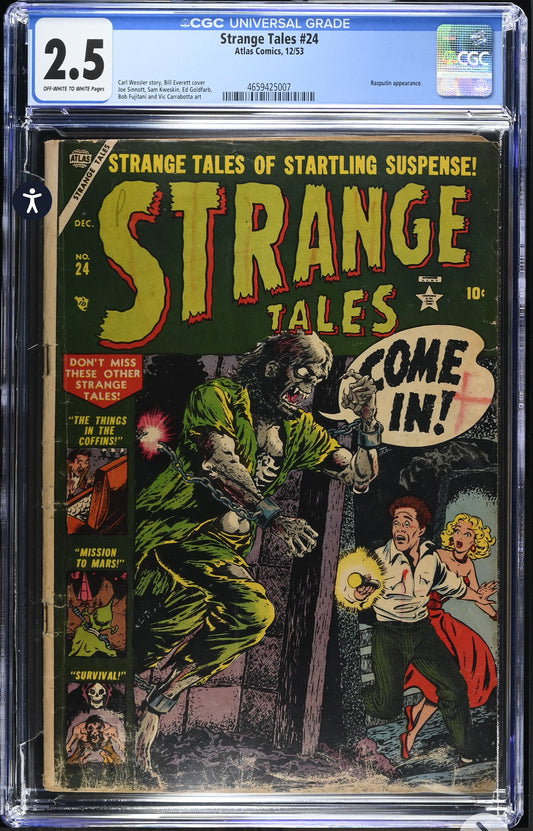 Strange Tales #24 CGC 2.5 (Atlas, 1953) Golden Age Pre Code Horror