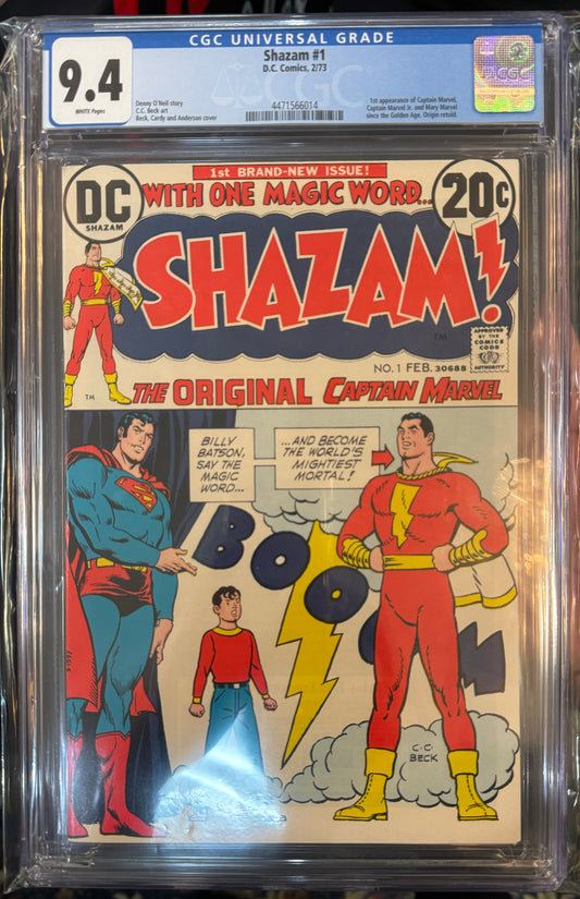 Shazam #1 CGC 9.4 (DC Comics, 1973) 1st Captain Marvel since The Golden Age