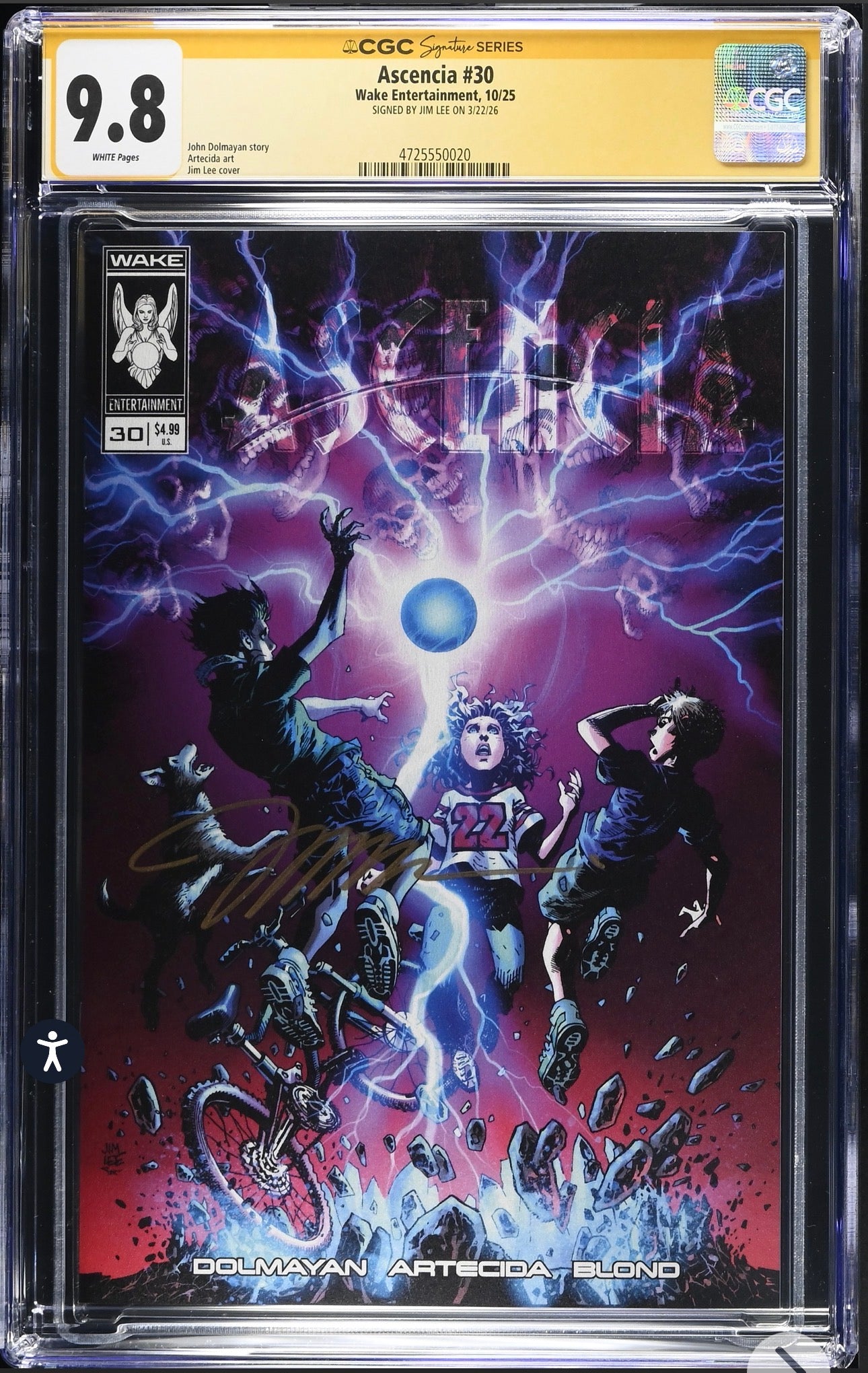 Ascencia #30 CGC SS 9.8 SIGNED By Jim Lee (awake Entertainment, 2025)