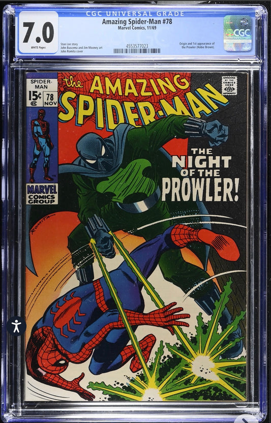 Amazing Spider-Man #78 CGC 7.0 Marvel,1969 Origin and 1st appearance of