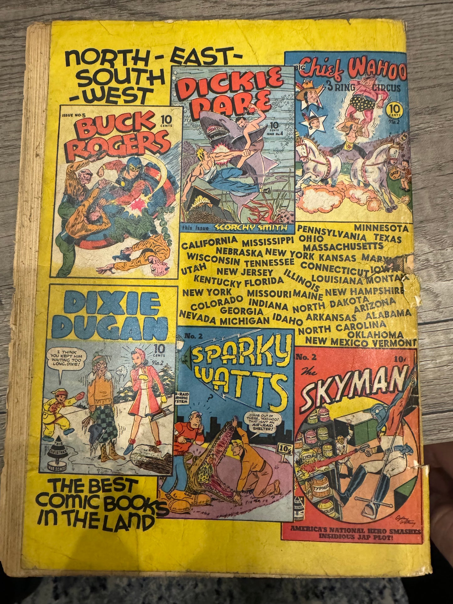 Sparky Watts #2 (Columbia 1942) Rare Golden Age Book, Please See All Pictures