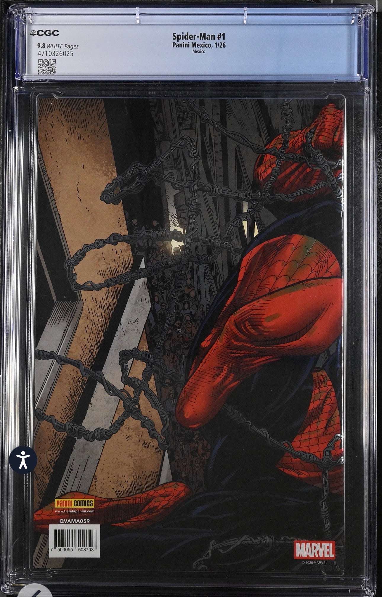 Spider-Man #1 CGC 9.8 McFarlane Wraparound Foil Cover  (1/26), Panini Mexico