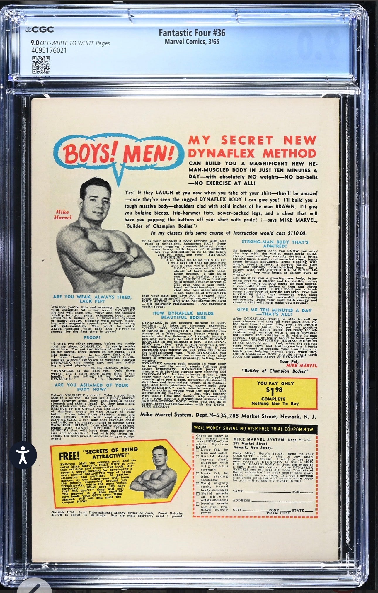 Fantastic Four #36 CGC 9.0 (Marvel, 1965) 1st App Of Medusa & The Frightful Four