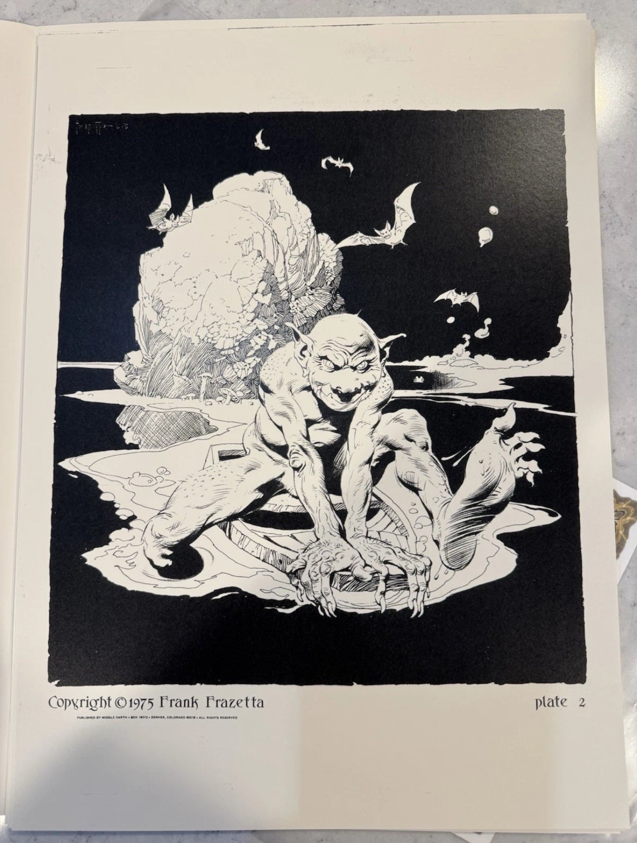 FRAZETTA LORD OF THE RINGS PORTFOLIO 785/1000 With COA