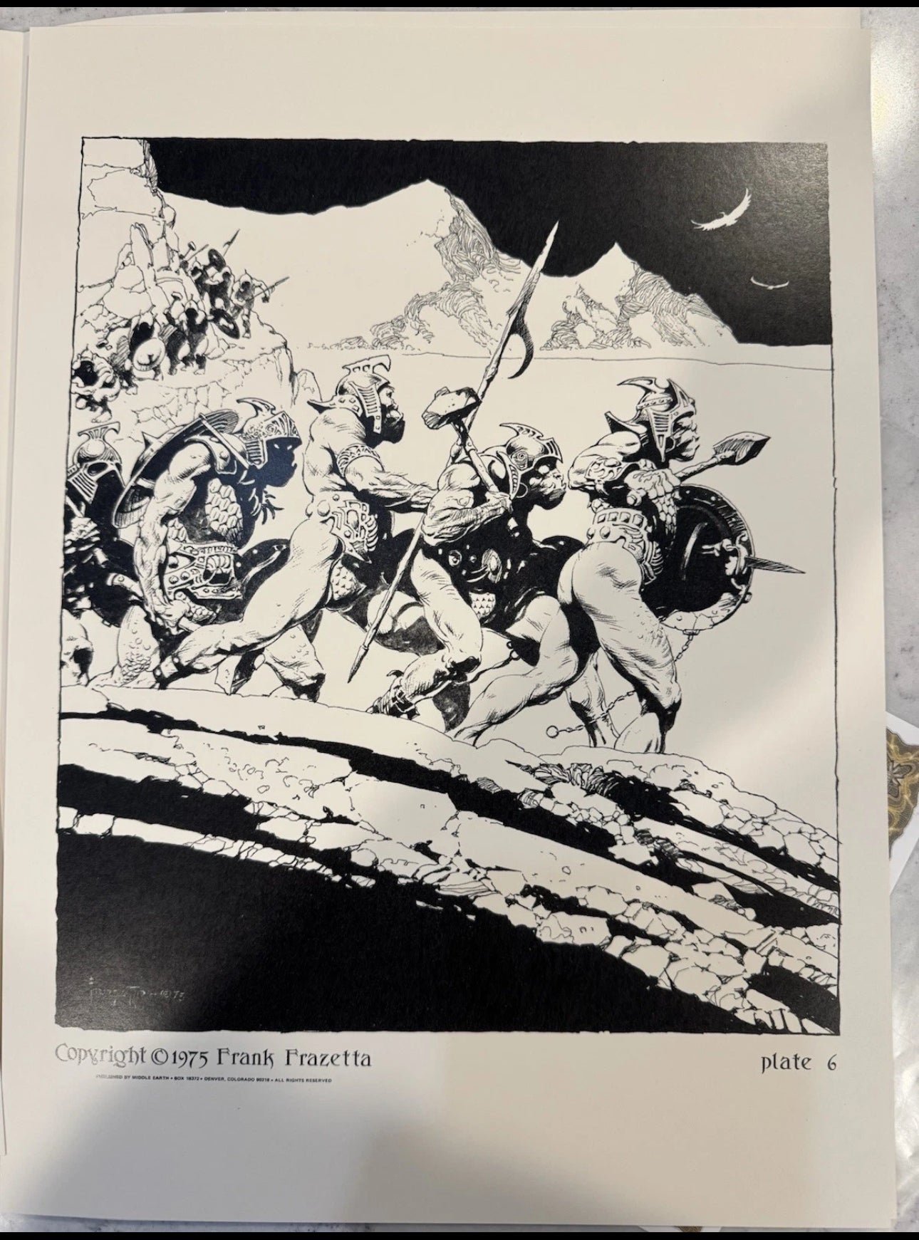 FRAZETTA LORD OF THE RINGS PORTFOLIO 785/1000 With COA