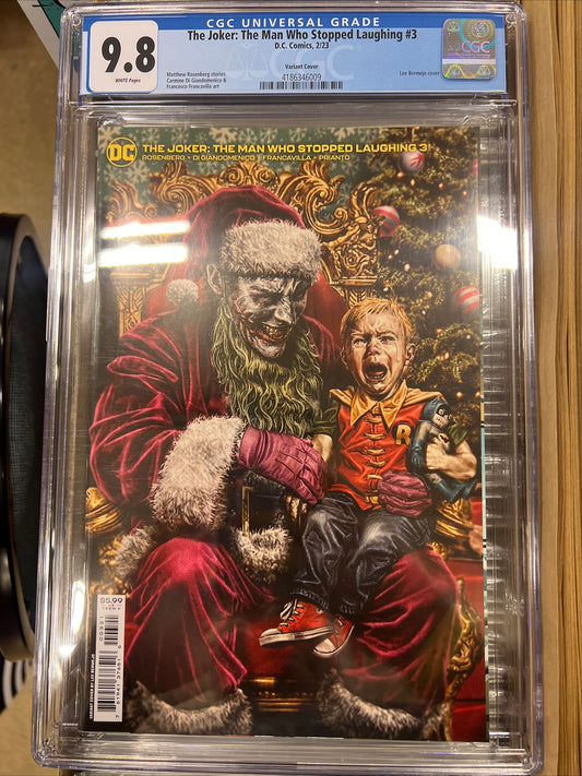 Joker: The Man Who Stopped Laughing #3 CGC 9.8 (Lee Bermejo Variant Cover)