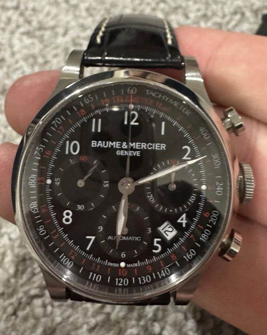 Baume & Mercier Capeland Men's Black Watch M0A10084 No Box No Papers