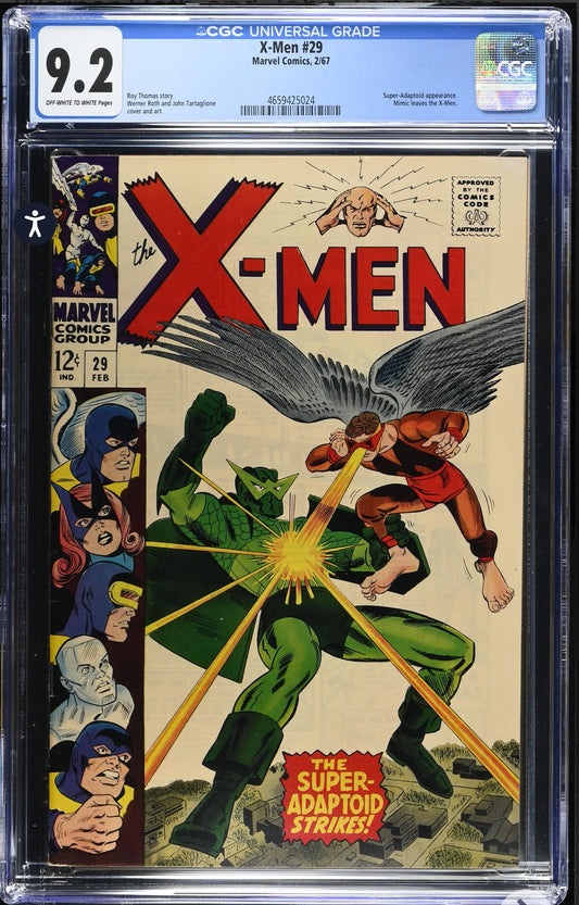 X-Men # 29 CGC 9.2 (Marvel, 1967) Mimic leaves the X-Men