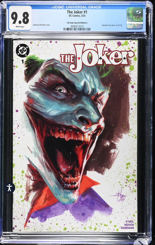 The Joker #1 CGC 9.8 Fan Expo Trade Dress Variant 1975 Reprint