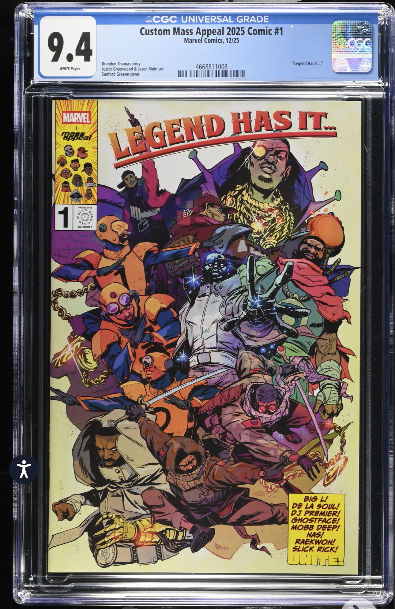 Custom Mass Appeal 2025 Comic Legend Has It #1