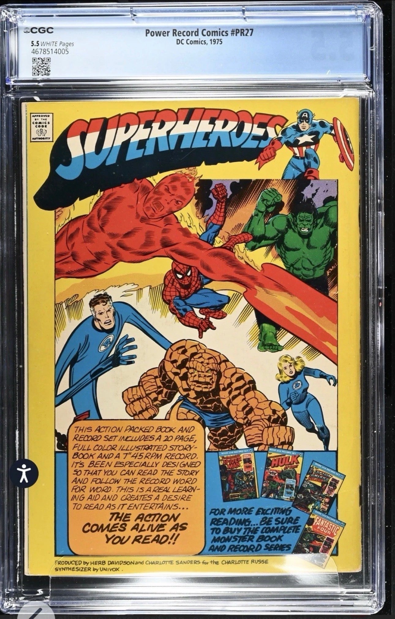 Power Records Comics #PR27 CGC 5.5 (DC, 1975) Comes With Record (Joker Cover)