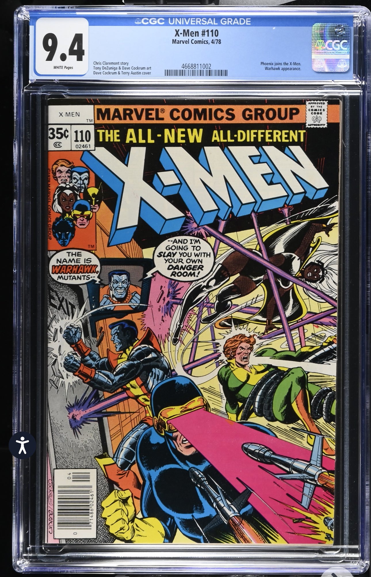 X-Men #110 CGC 9.4 (Marvel, 1978)