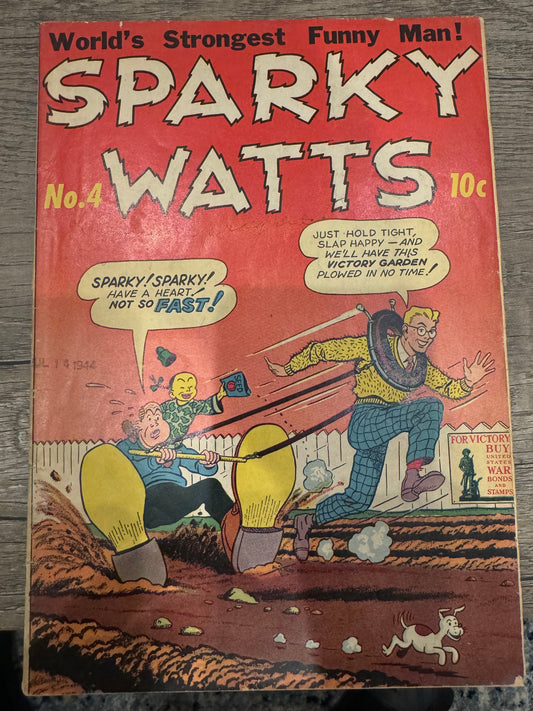 Sparky Watts #4 (Columbia, 1944) Bloody Rogers, Golden Age See All Pictures