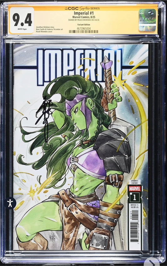 Imperial #1 CGC SS 9.4 (Marvel, 2025) Signed By Peach Momoko