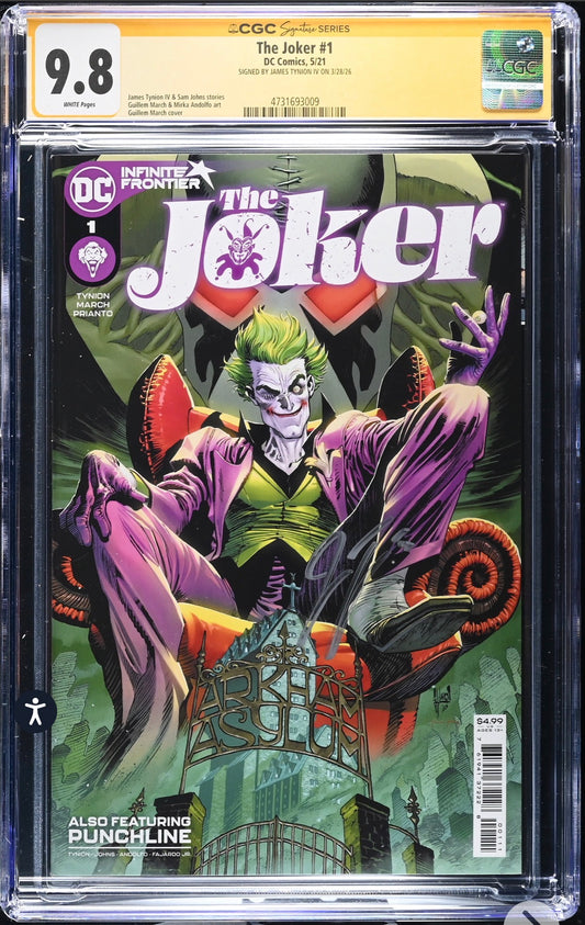 The Joker #1 CGC SS 9.8 (DC, 2021) Signed By James Tynion IV