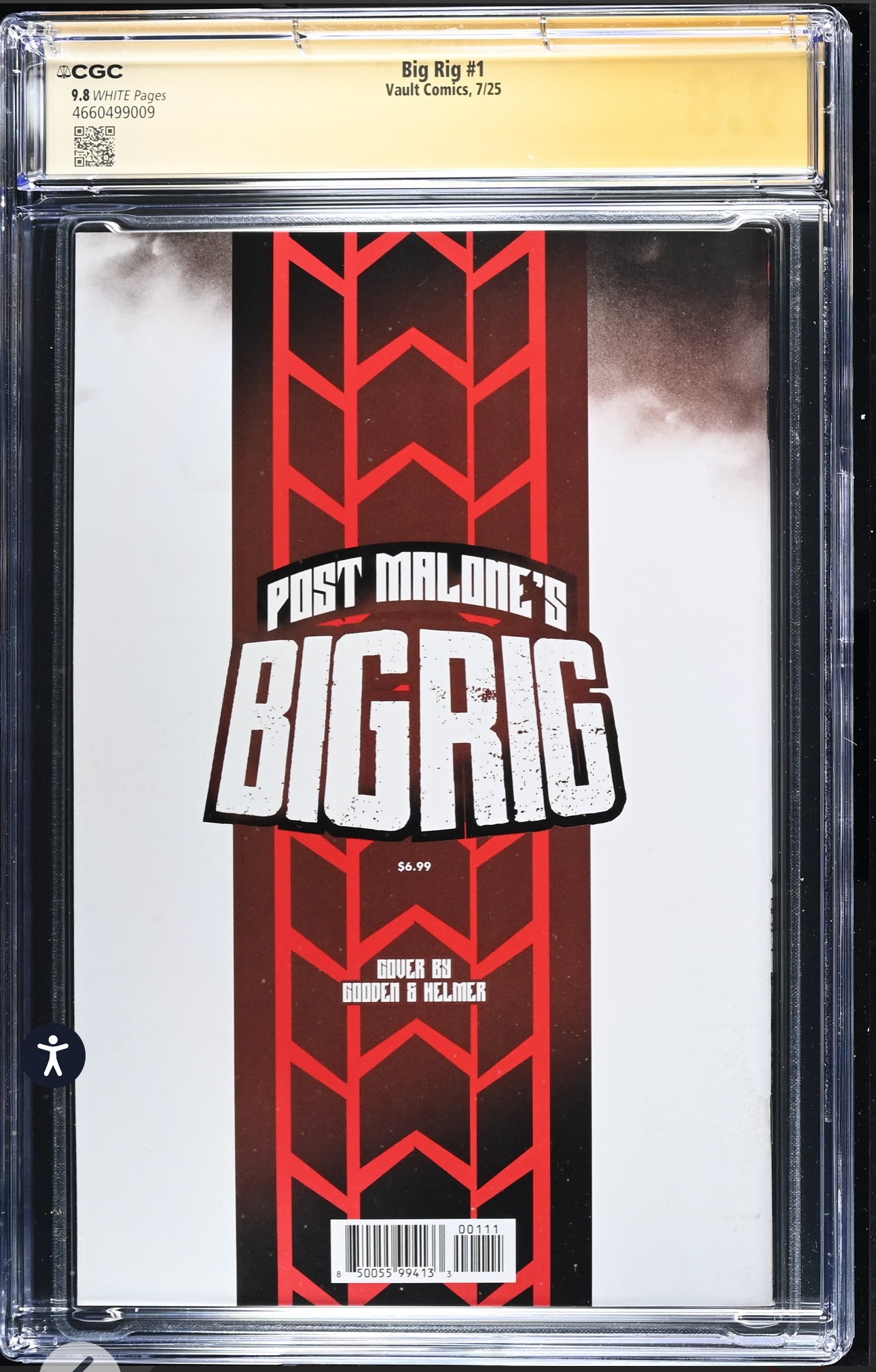 Post Malone’s Big Rig #1 CGC SS 9.8 (Vault, 2025) Signed by Post Malone
