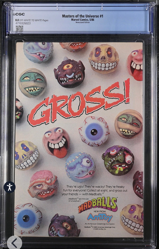 Masters of the Universe #1 CGC 8.0 (Marvel, 1986) He-Man (Newsstand Edition)