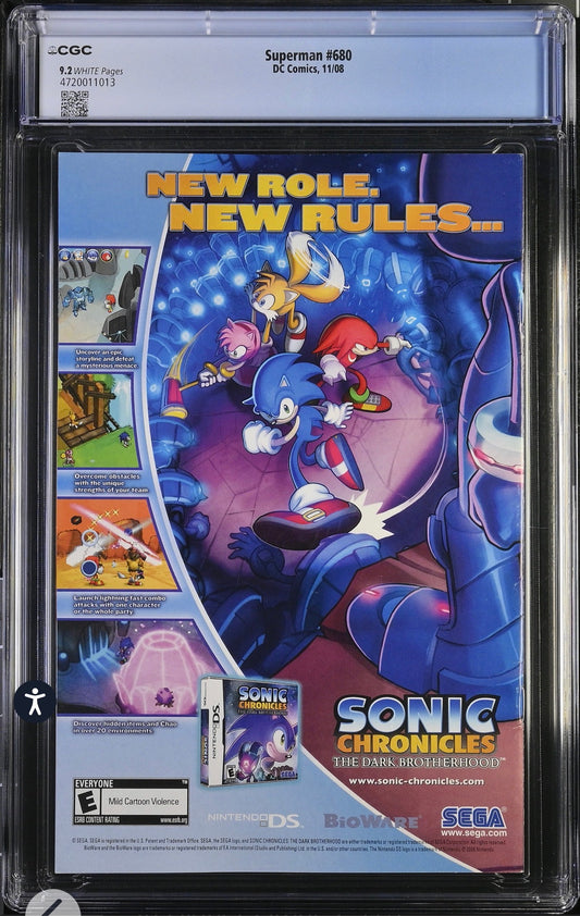 Superman #680 CGC 9.2 (DC,2008) Alex Ross Krypto