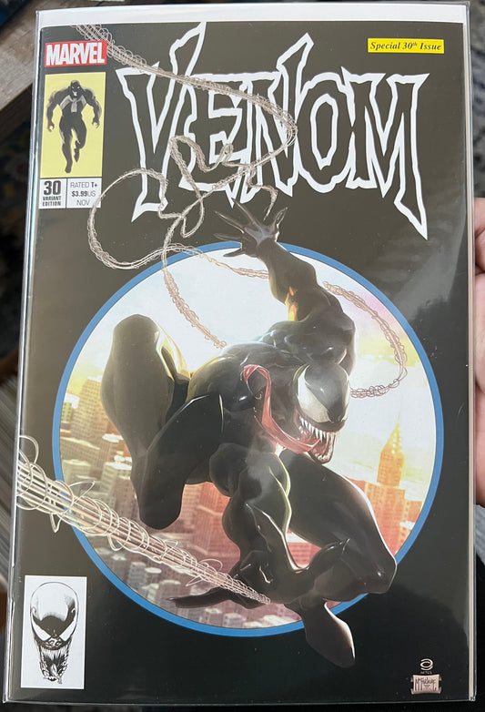 Venom #30 Black Variant Alex Garner • Todd McFarlane Spider-Man Homage