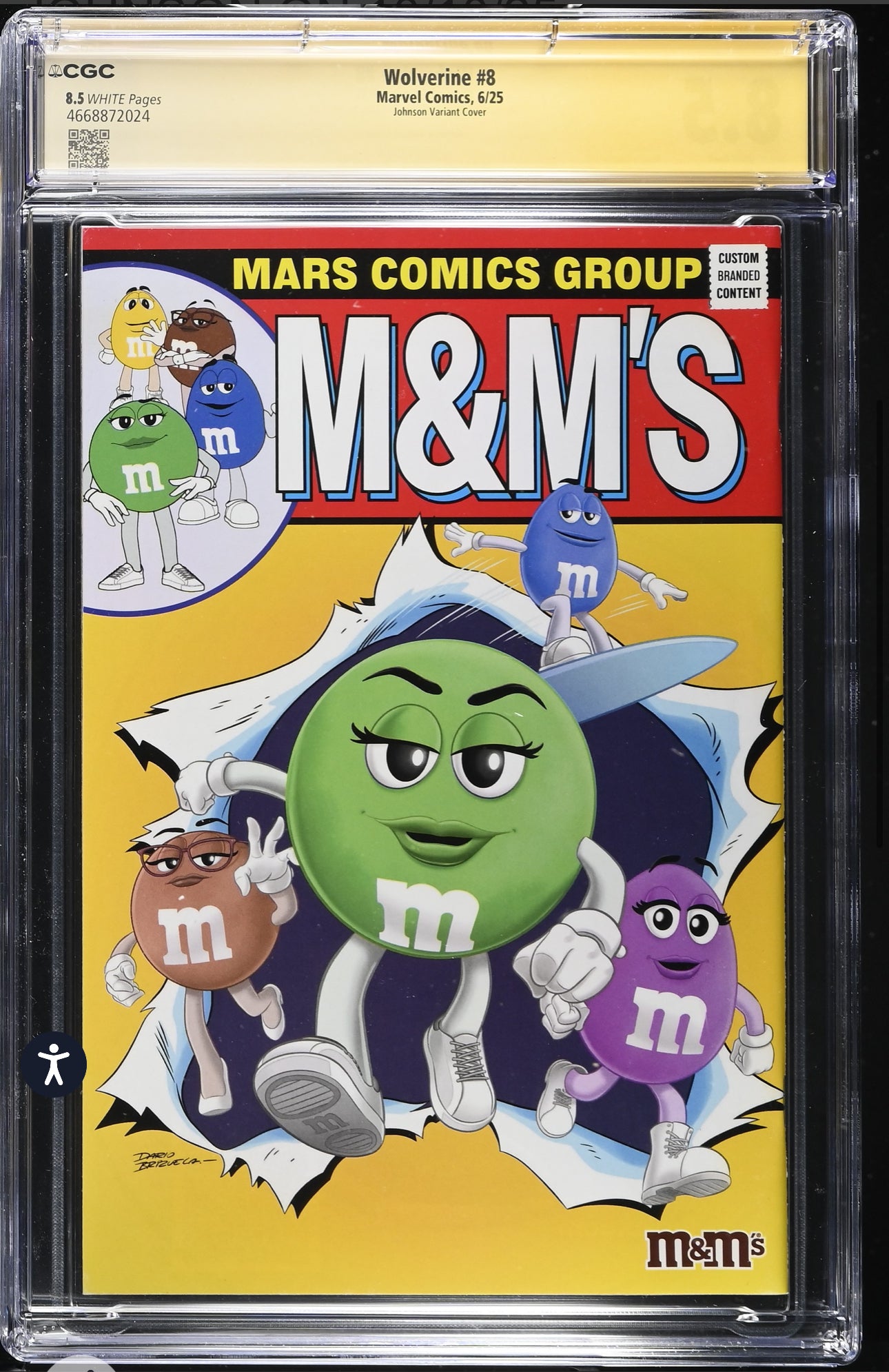 WOLVERINE #8 CGC SS 8.5 (Marvel, 2025) Signed By Daniel Warren Johnson 1st Print