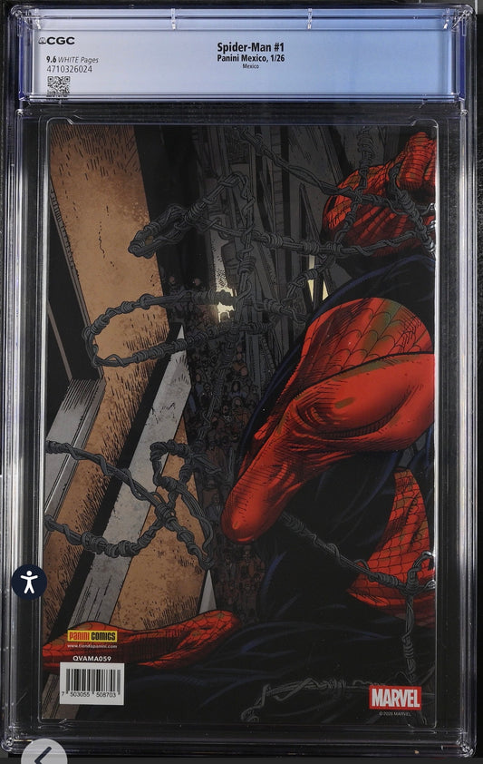 Spider-Man #1 CGC 9.6 McFarlane Wraparound Foil Cover  (1/26), Panini Mexico