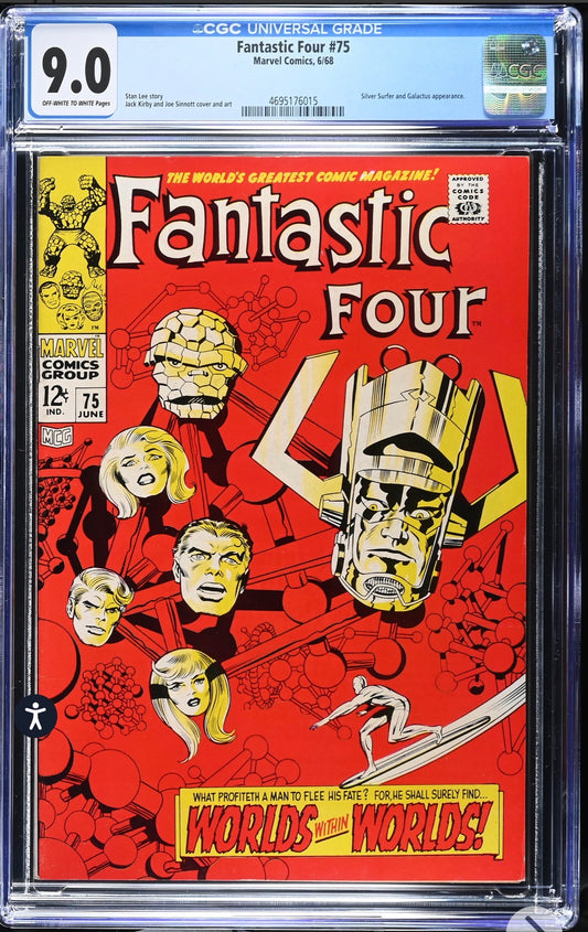 Fantastic Four #75 CGC 9.0 (Marvel, 1968) Jack Kirby Galactus Cover