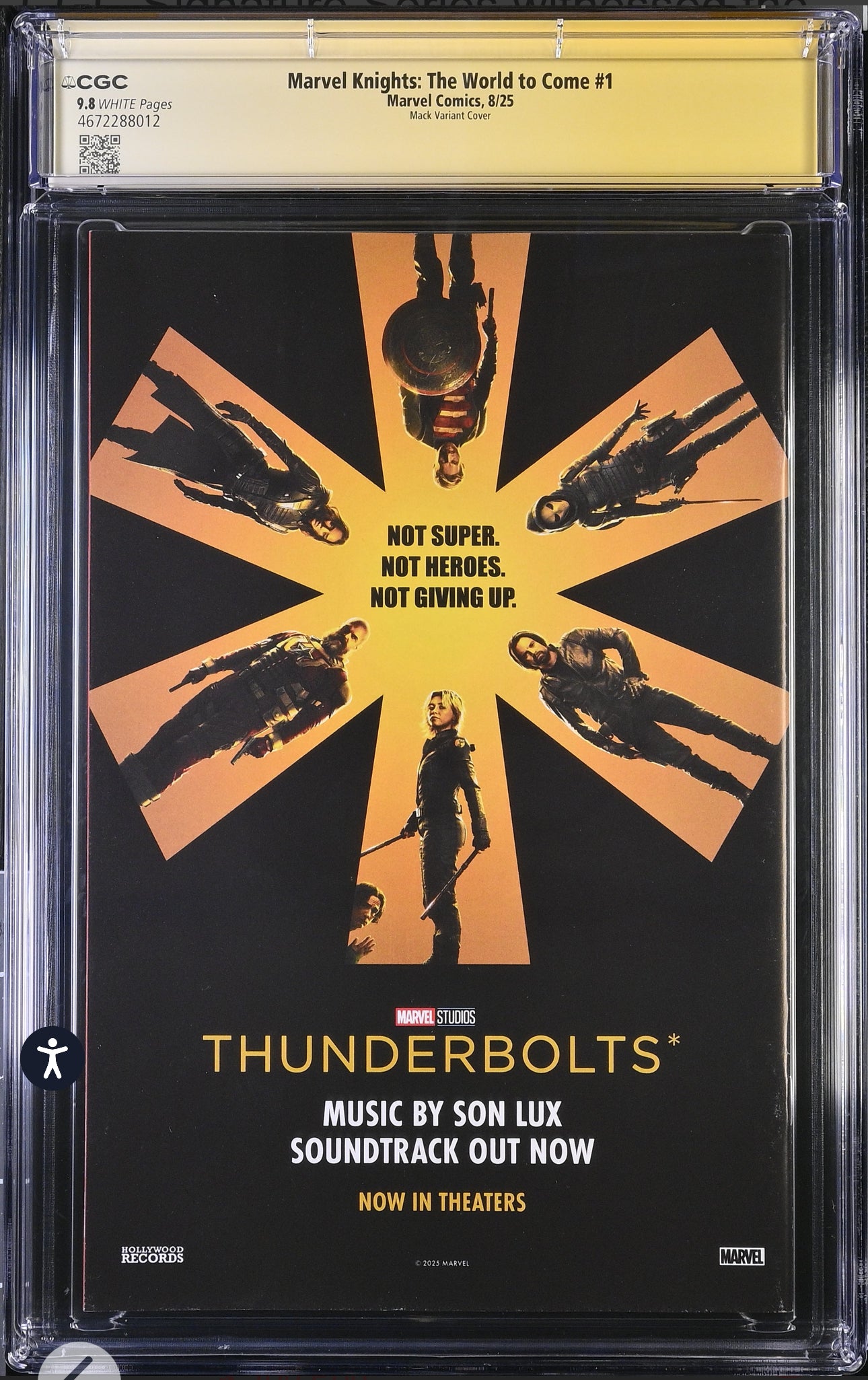 Marvel Knights: The World to Come #1 CGC SS 9.8 (Marvel, 2025) Variant signed by Joe Quesada & David Mack