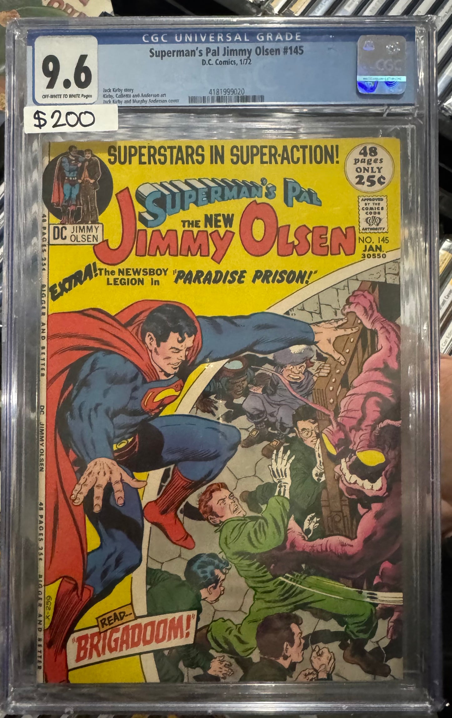 Superman's Pal Jimmy Olsen #145 CGC 9.6 (DC, 1972) Jack Kirby Cover