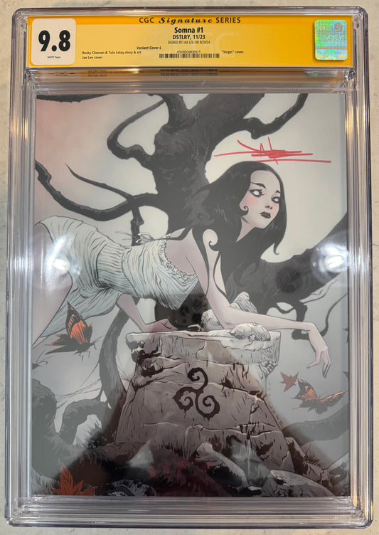 Somna #1 CGC SS 9.8 (DSTLRY MEDIA) Virgin Jae Lee Cover (Rare Book) signed by Jae Lee