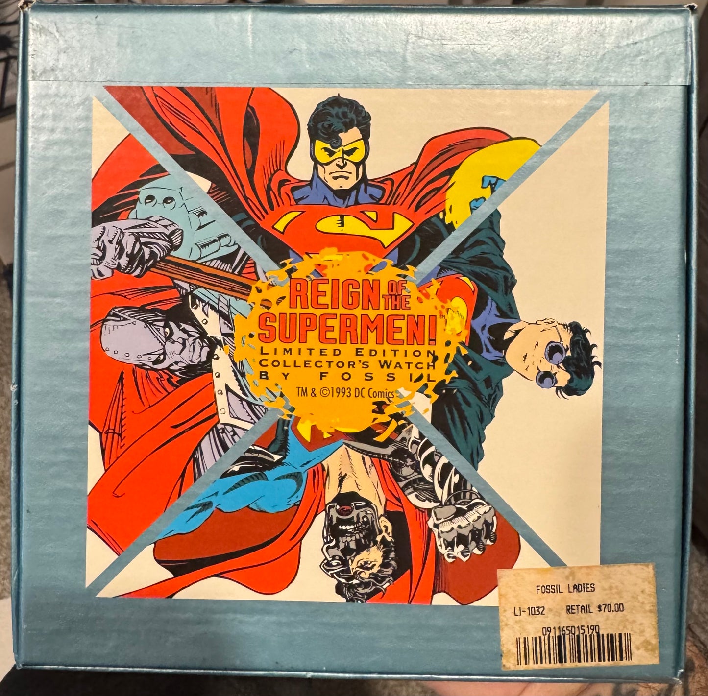 Fossil Watch Reign Of The Supermen Limited Edition Collector's Cyborg Edition