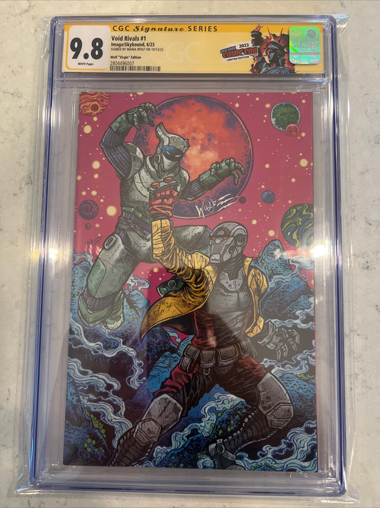Void Rivals #1 (Skybound/Image) CGC SS 9.8 Maria Wolf Virgin Variant signed by Maria Wolf