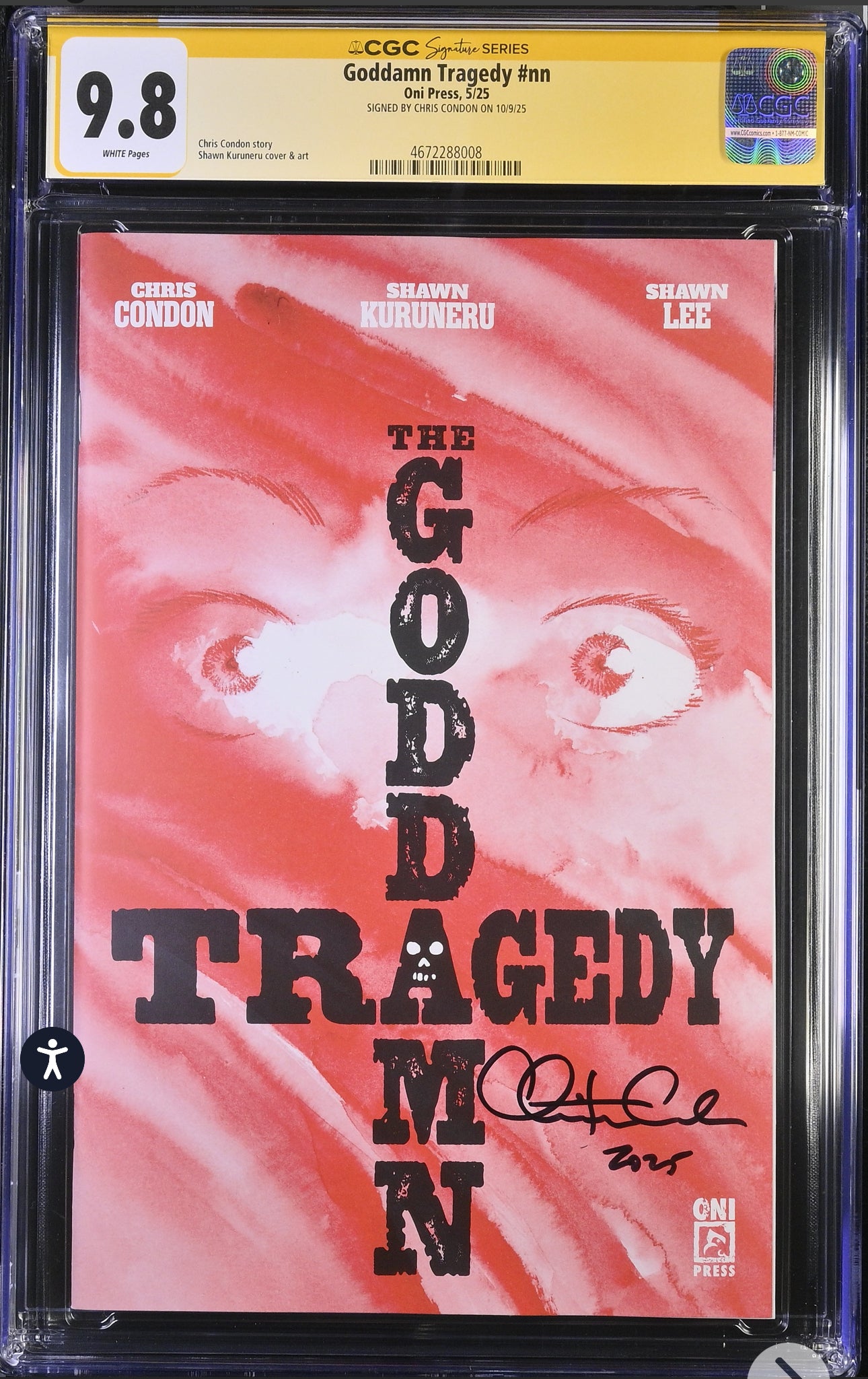 Goddamn Tragedy #nn CGC SS 9.8 (Oni Press, 2025) Signed by Chris Condon