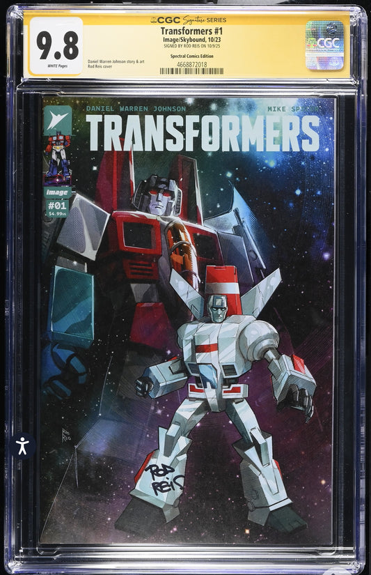 TRANSFORMERS #1 CGC SS 9.8 Signed By Rod Reís (Image, 2023)