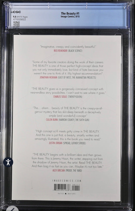 THE BEAUTY #1 CGC 9.8 (Image, 2015) FX Tv Show