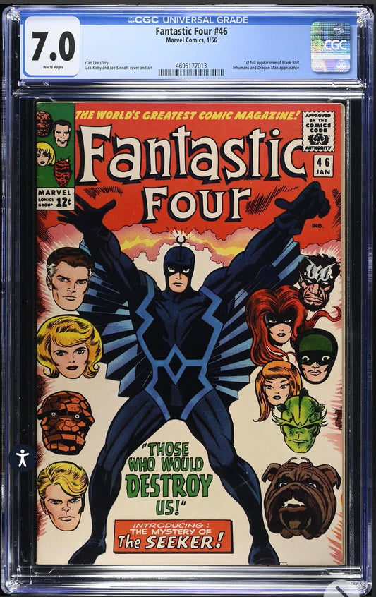 Fantastic Four #46 CGC 7.0 (Marvel, 1966) 1st Appearance Black Bolt