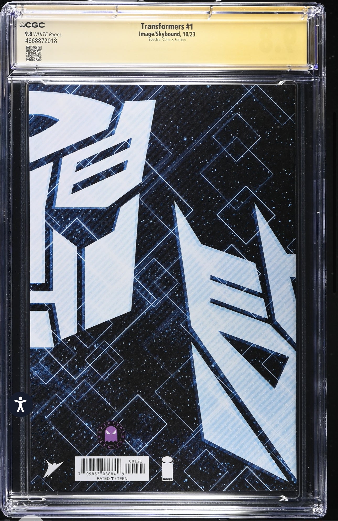 TRANSFORMERS #1 CGC SS 9.8 Signed By Rod Reís (Image, 2023)