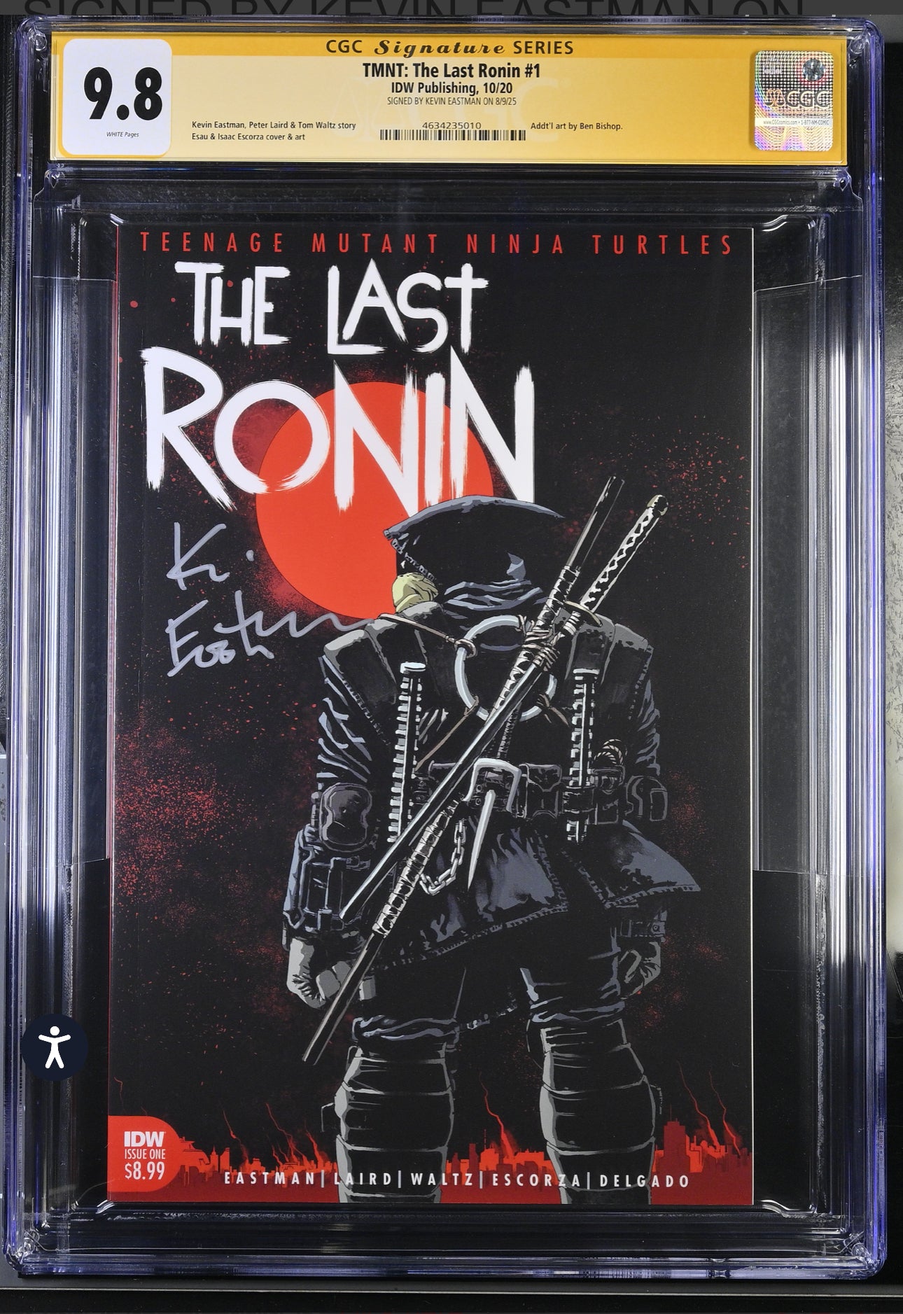 Teenage Mutant Ninja Turtles: The Last Ronin #1 CGC SS 9.8 IDW Publishing 2020 First Print Signed by Kevin Eastman