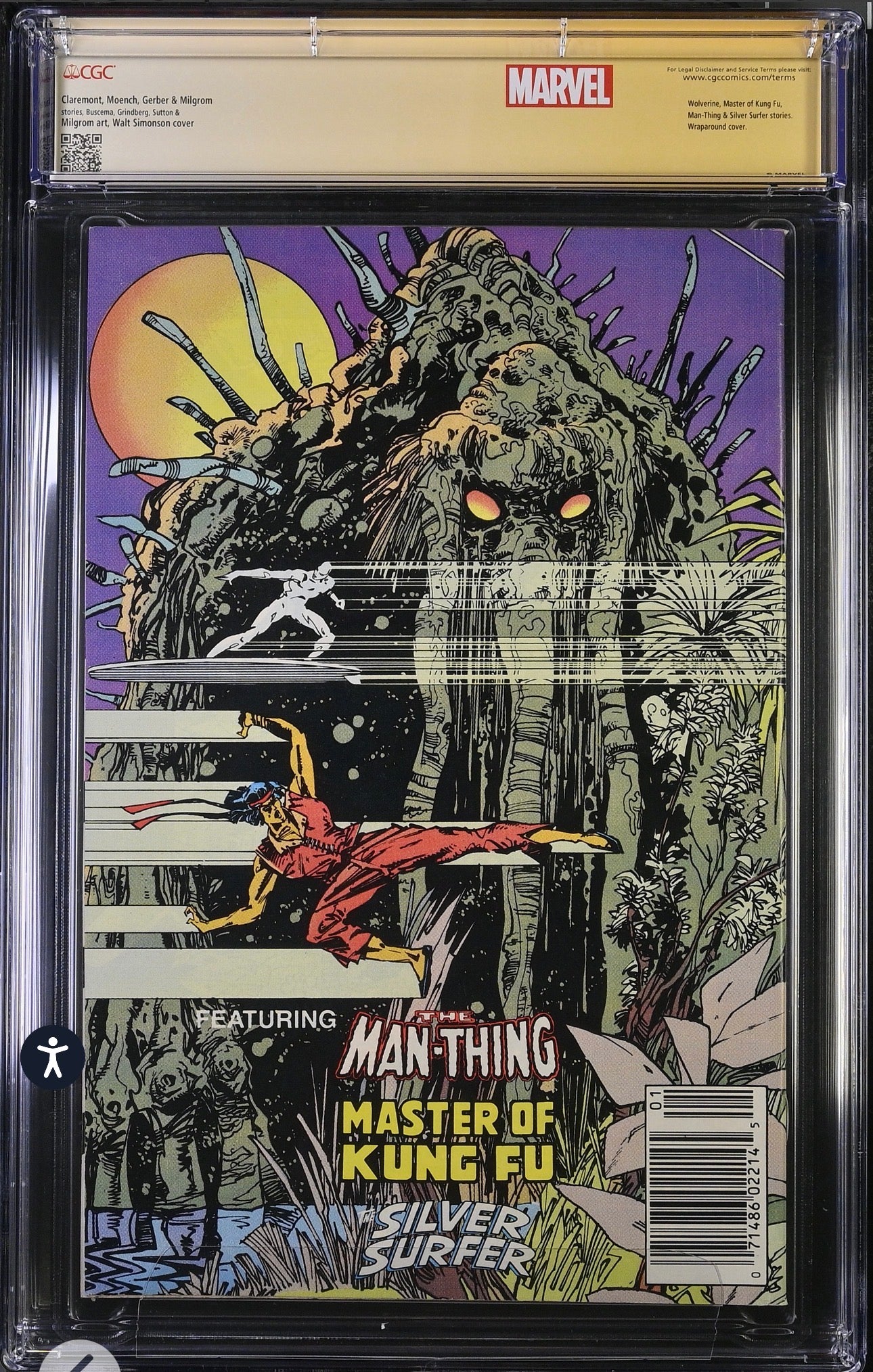 Marvel Comics Presents #1 CGC SS 6.5 (Marvel, 1988) Signed & Sketched by Al Milgrom (With Custom Label)