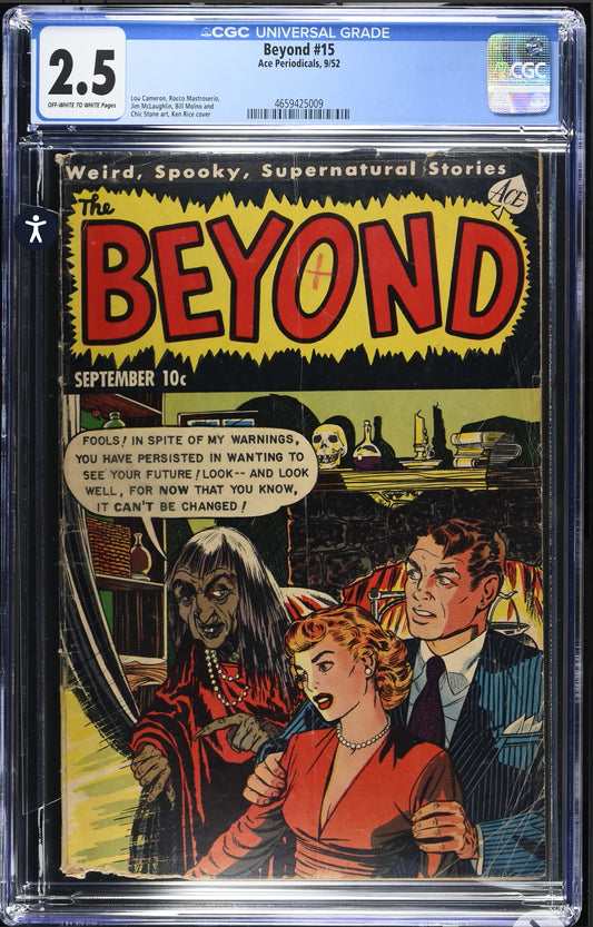Beyond #15 CGC 2.5 (Ace, 1952) Pre Code Golden Age Horror