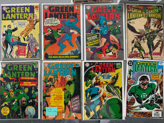 GREEN LANTERN (DC, Silver Age) Lot Of 8 Books (31,44,45,46,55,62,82) + 1990 #1