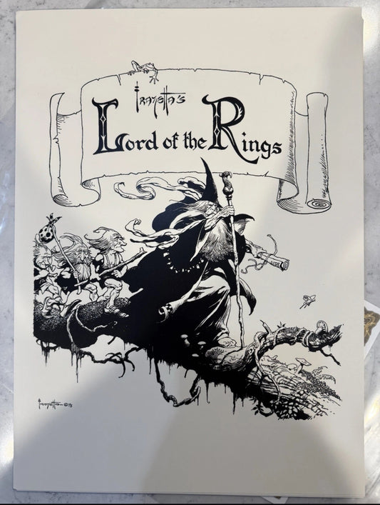 Frank Frazetta: LORD OF THE RINGS PORTFOLIO Official Reprint 785/1000 With Signed Certificate of Authenticity (6 Total Prints and Cover included)