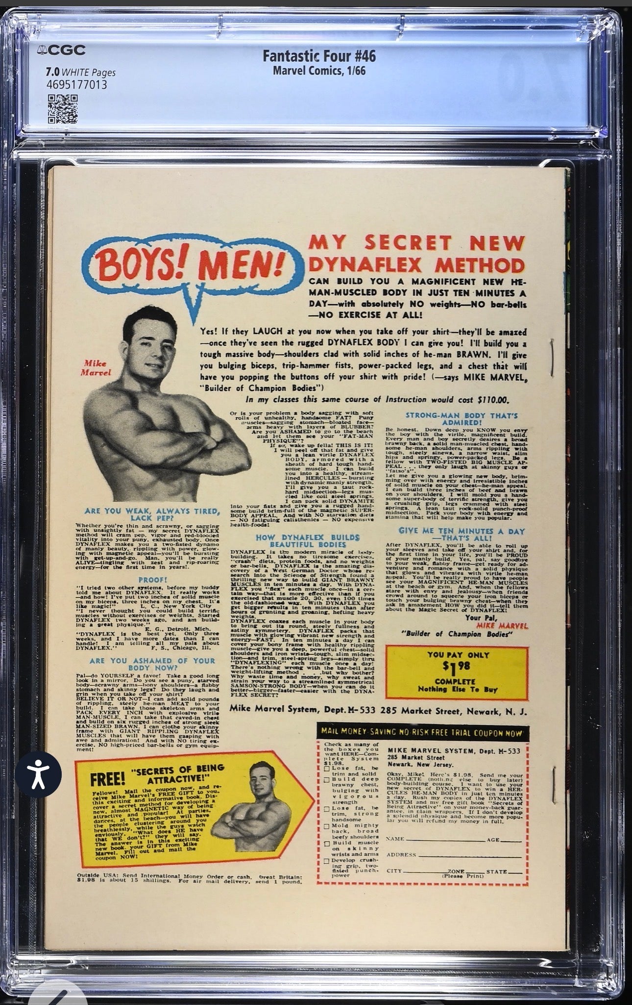 Fantastic Four #46 CGC 7.0 (Marvel, 1966) 1st Appearance Black Bolt