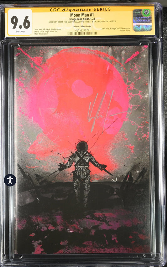 Moon Man #1 CGC SS 9.6 (Image, 2024) Matt Wilson MegaCon 2024 Virgin Ltd 300 Signed by Kid Cudi & Kyle Higgins