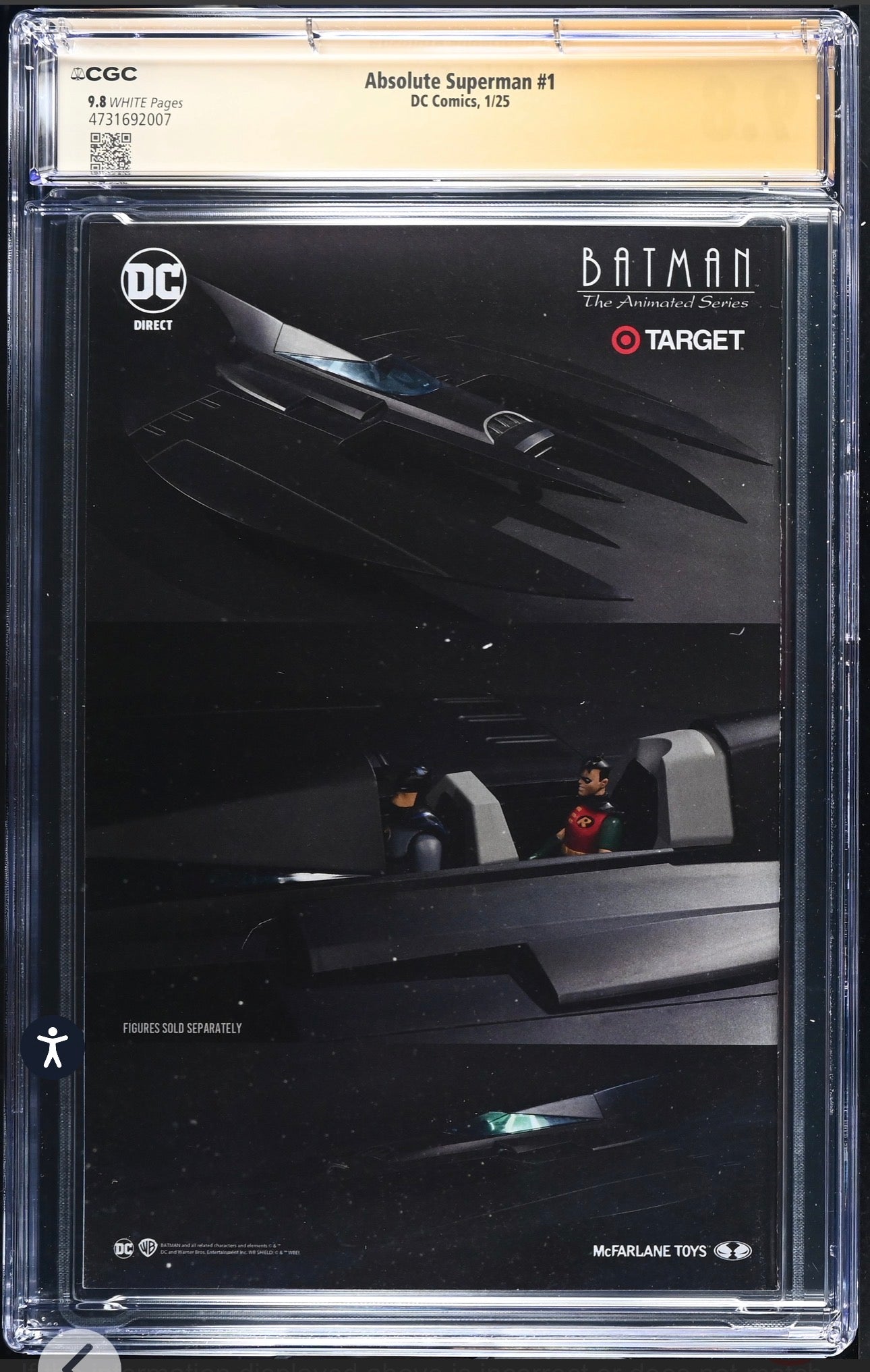 ABSOLUTE SUPERMAN #1 CGC SS 9.8 Signed By Jason Aaron & Rafa Sandoval DC, 2025