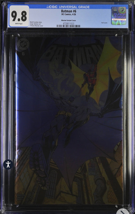 Batman #6 CGC 9.8 (DC, 2026) JJL Collectibles x The Comics Vault x Happy Valley Con Exclusive Foil Variant by V Ken Marion, Kevin Conrad & Andrew Dalhouse (LTD 1,000) (Copy)