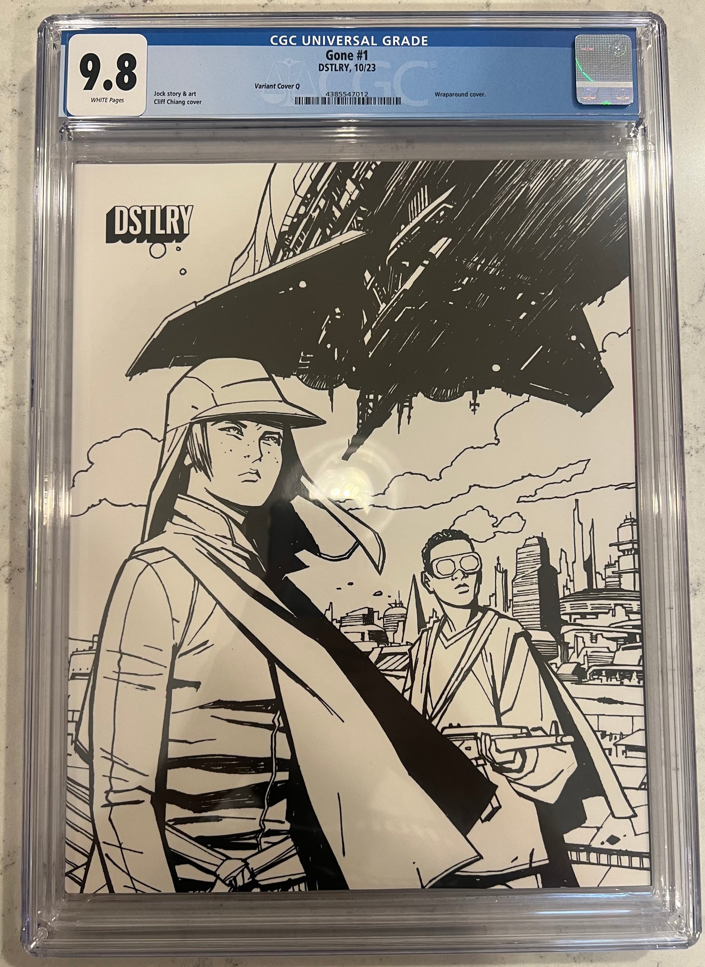 Gone #1 CGC 9.8 (DSTLRY) By Jock Exclusive Cliff Chiang BW variant (VERY RARE)